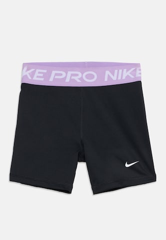 NIKE Skinny Sportbroek 'Pro' in Zwart: voorkant
