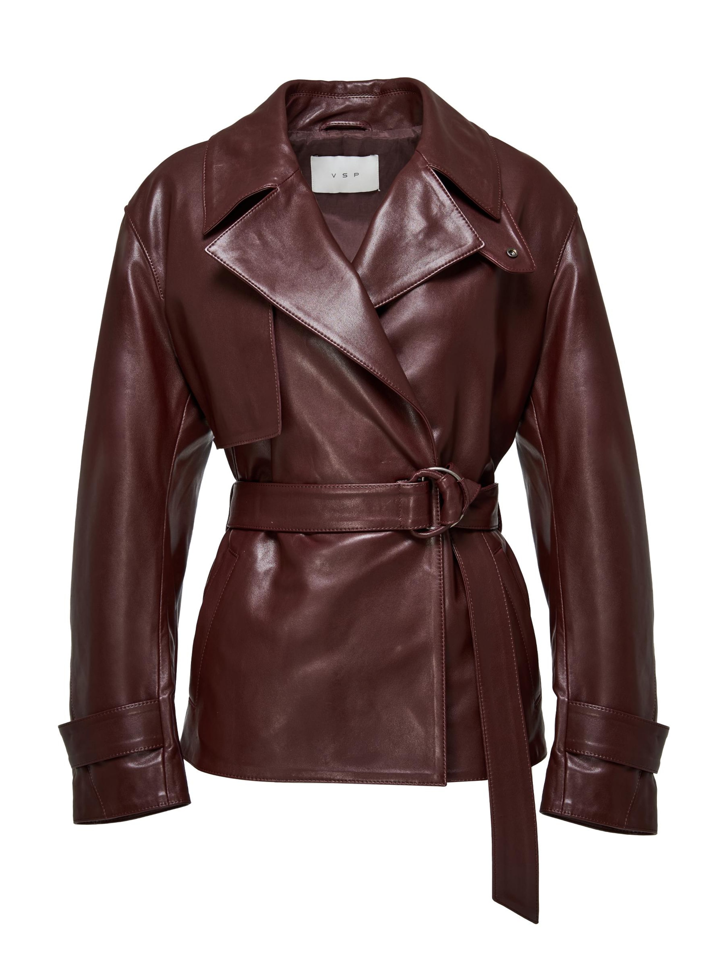 V S P Vinterjakke 'Elda' i kirsebærsrød, Produktvisning