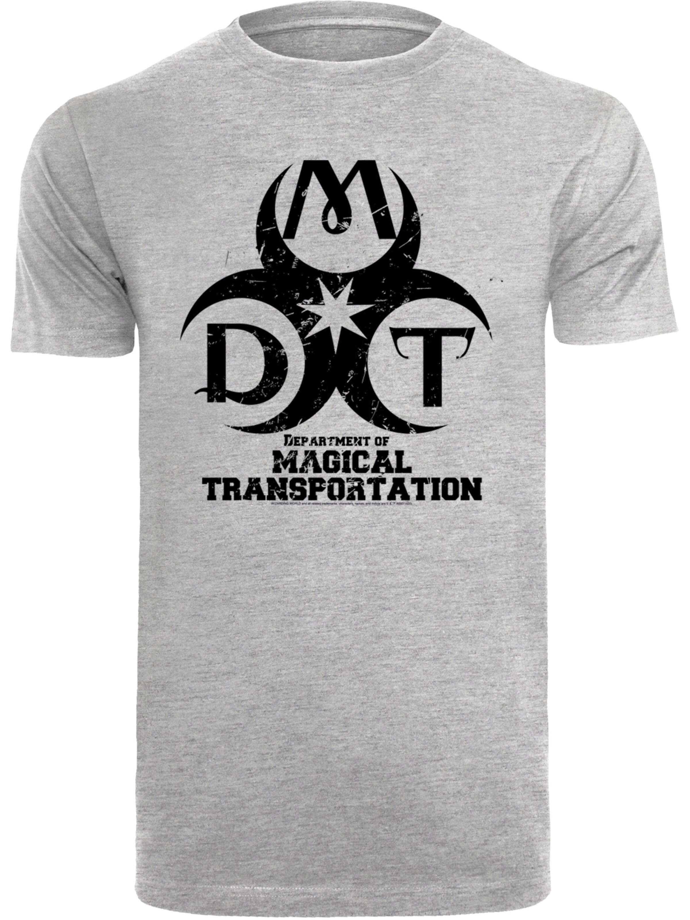 T-Shirt 'Harry Potter Department Of Magical Transportation' F4NT4STIC en gris : devant