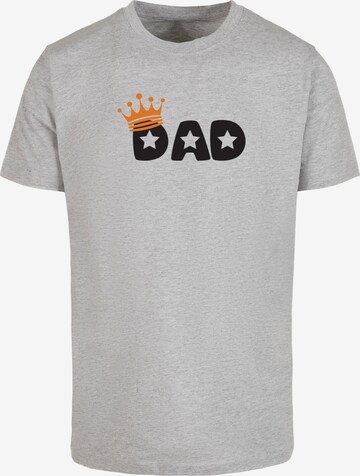 T-Shirt 'Fathers Day- King Dad' Merchcode en gris : devant