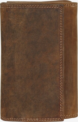 Porte-monnaies Bagan en marron : devant