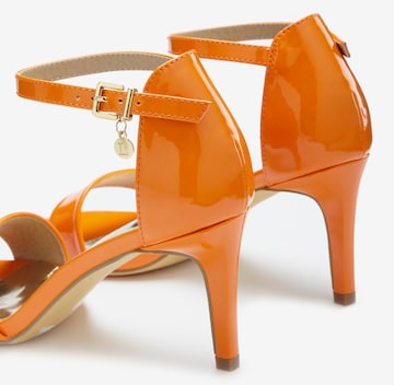 LASCANA - Sandálias com tiras em laranja