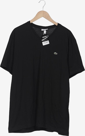 LACOSTE T-Shirt 4XL in Schwarz: Vorderseite