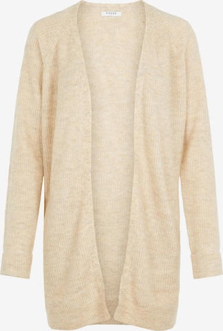 PIECES Knit Cardigan 'Ellen' in White: front