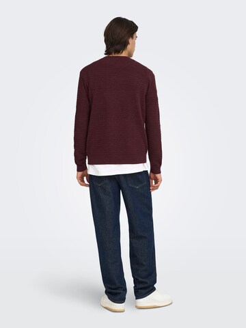 Pullover 'ONSLoui' di Only & Sons in rosso