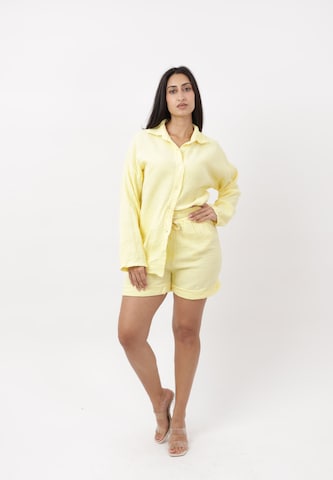 Pantalons de tailleur Elara en jaune : devant
