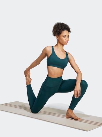 žalia ADIDAS PERFORMANCE Siauras Sportinės kelnės 'All Me Sculpt': priekis
