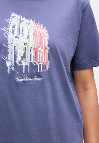 Pepe Jeans T-shirt 'NOTTING HILL' i blå