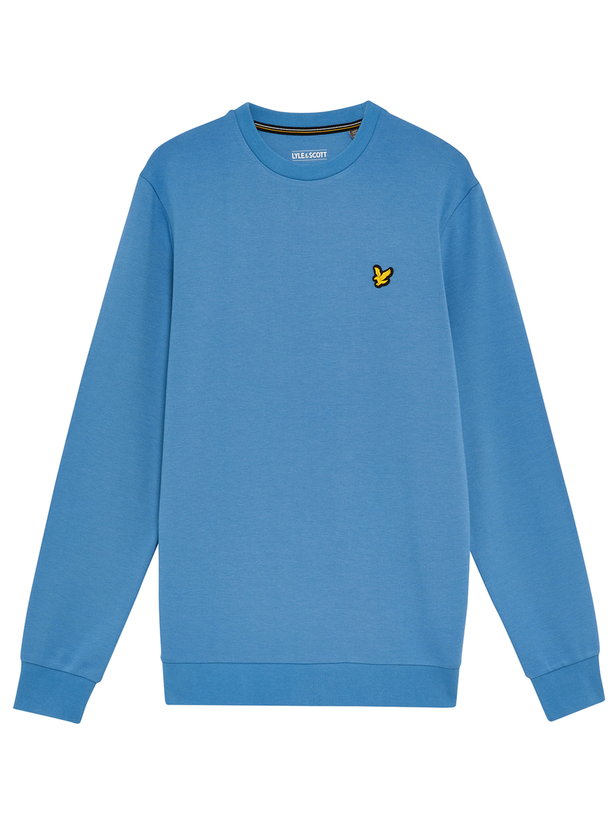 Sweat-shirt Lyle & Scott en bleu : devant