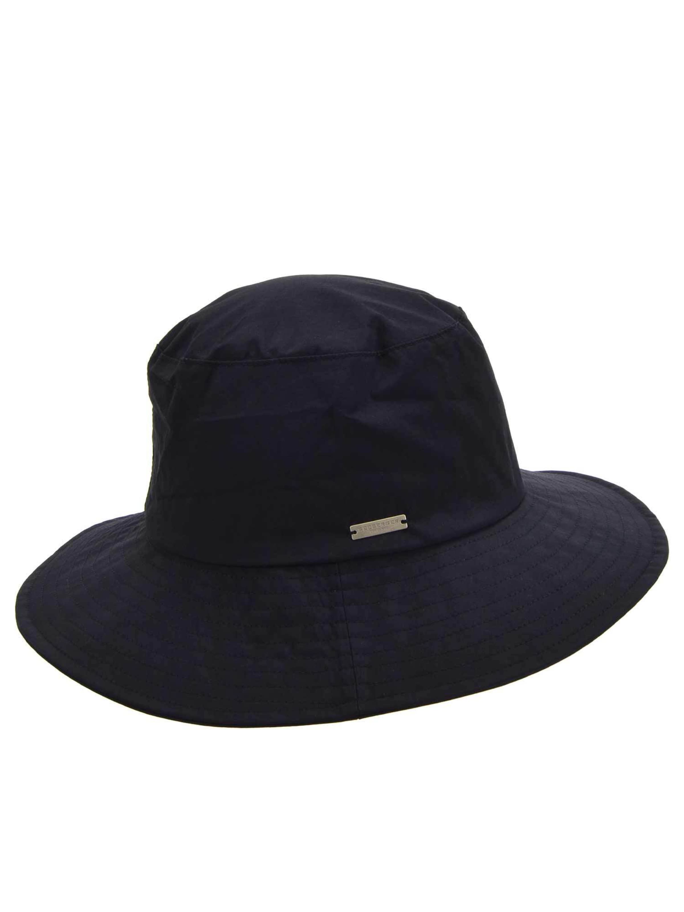 Seeberger Hat 'Hut' in Black: front