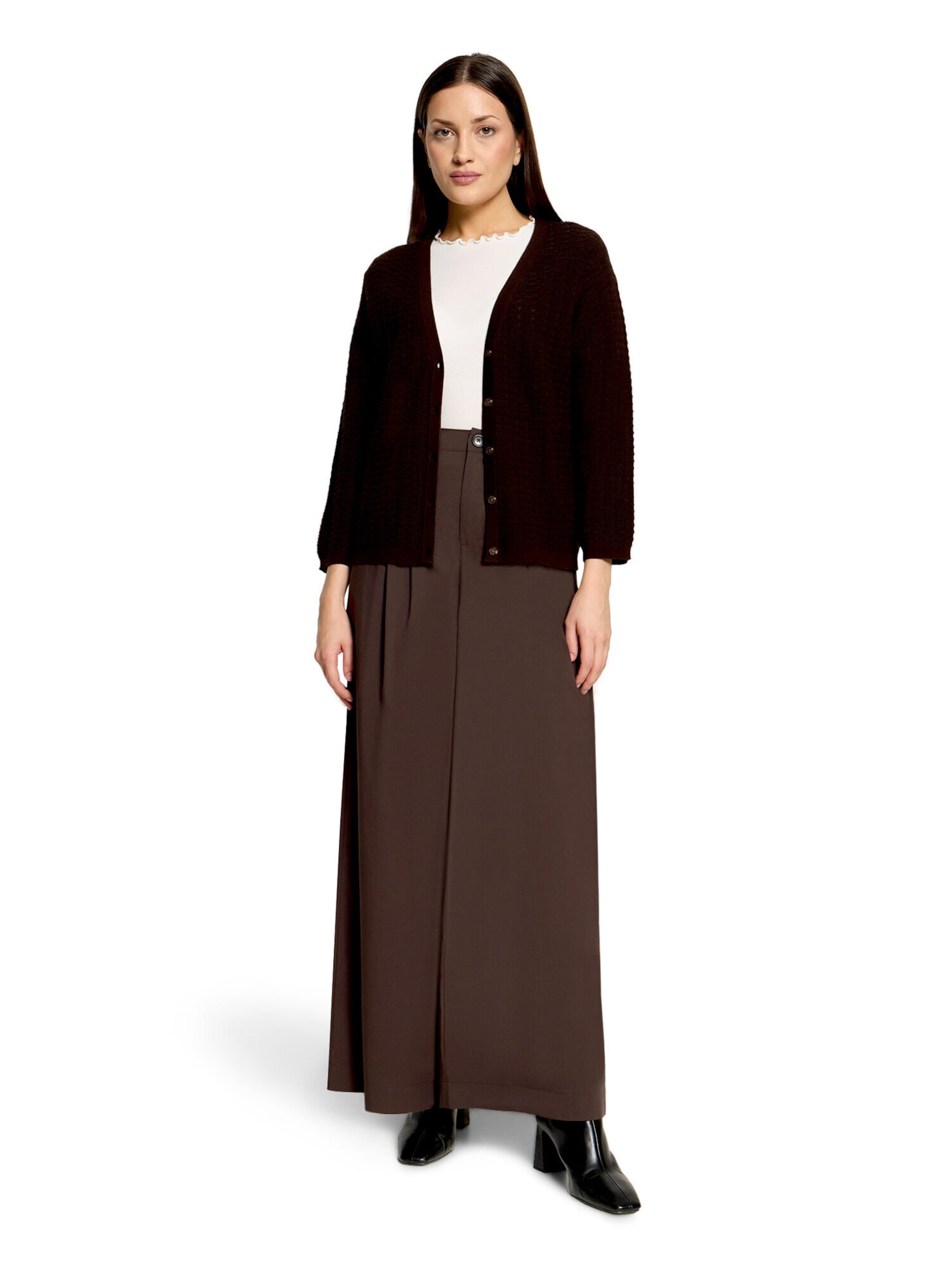 Cardigan Cartoon en marron
