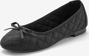 juoda LASCANA Balerinos: priekis