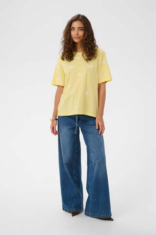 CULTURE - Camisa 'CUKissy' em amarelo