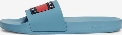 Tommy Jeans Muiltjes 'Essential' in de kleur Blauw / Navy / Rood / Wit, Productweergave