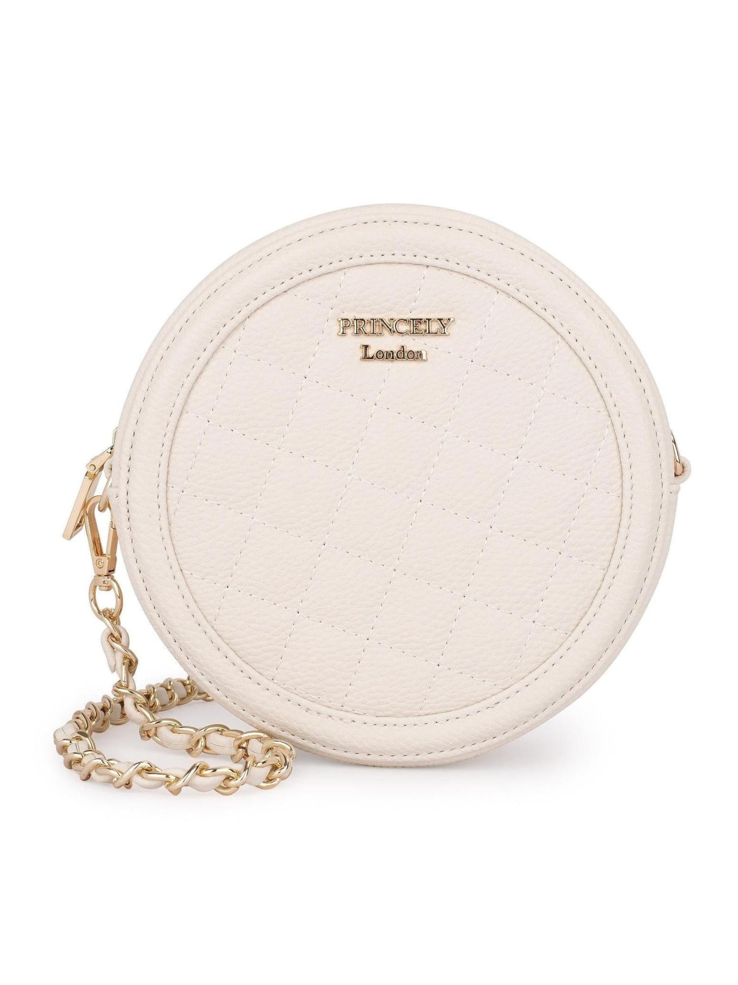 Sac bandoulière 'Polly' Princely London en blanc : devant