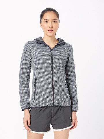 CMP Athletic Fleece Jacket in Grey: front