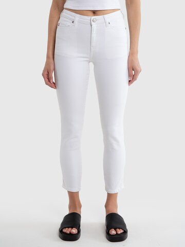 BIG STAR Slimfit Jeans 'ADELA' in Wit: voorkant