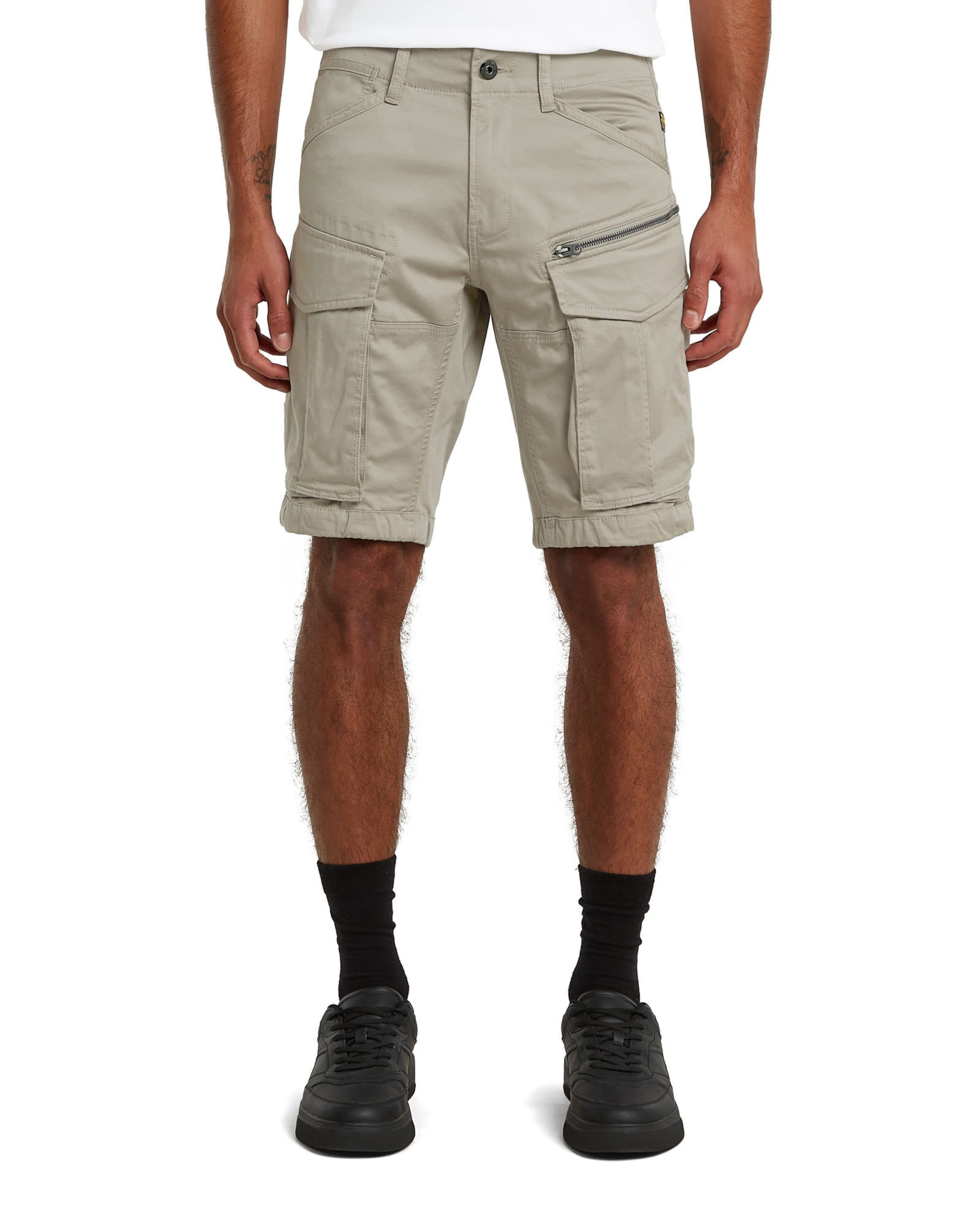 G-STAR Regular Trousers 'Shorts' in Beige: front