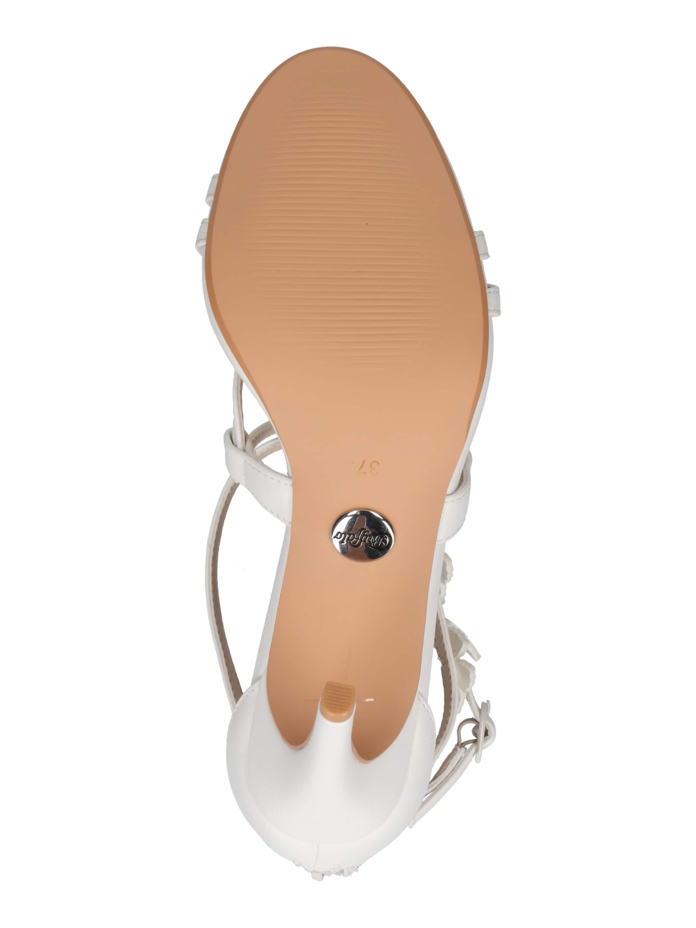 BUFFALO - Sandália 'Yana' em branco