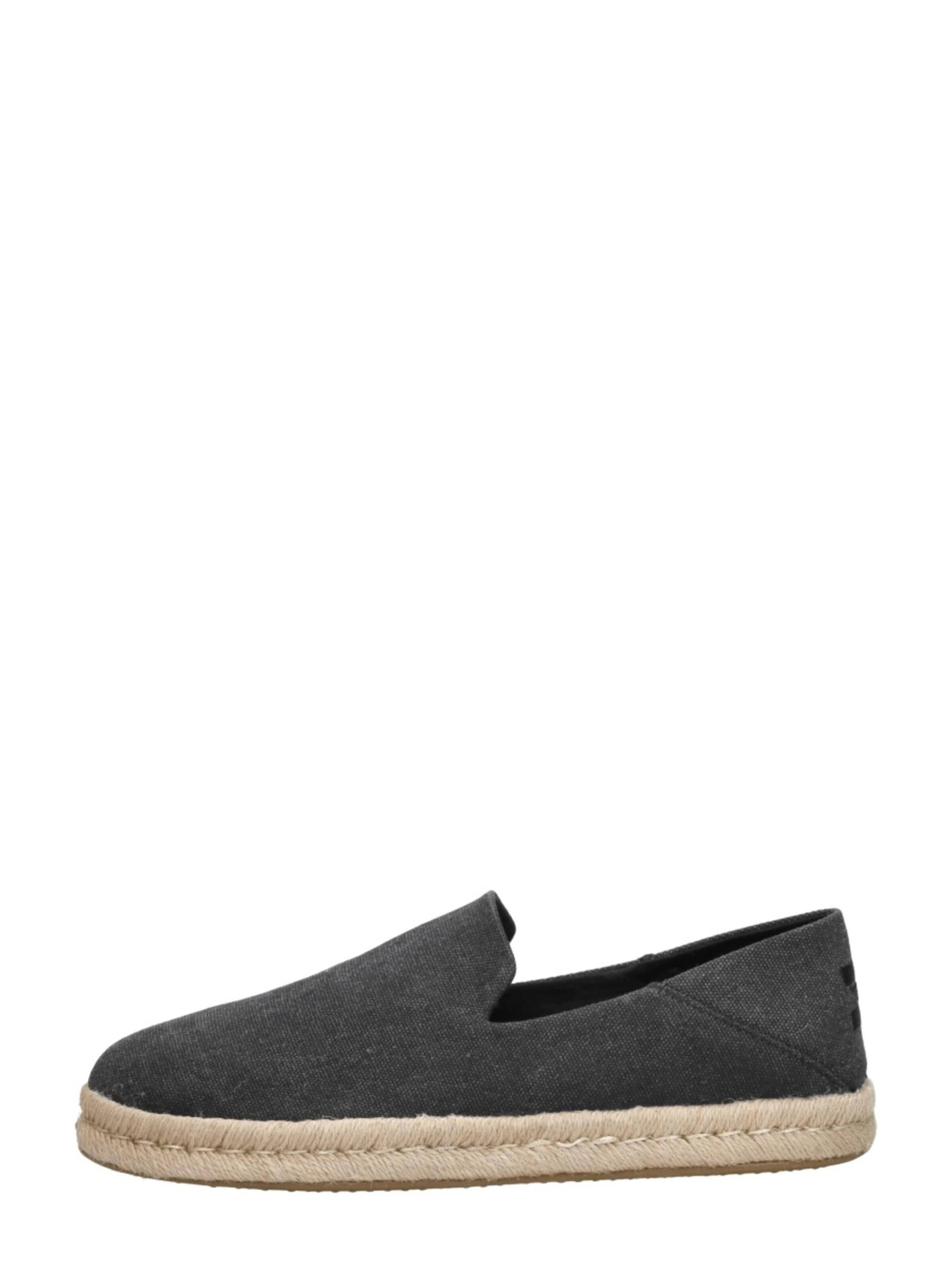 TOMS Classic Flats 'Santiago' in Black: front