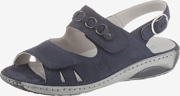 WALDLÄUFER Sandale in Blau: Vorderseite