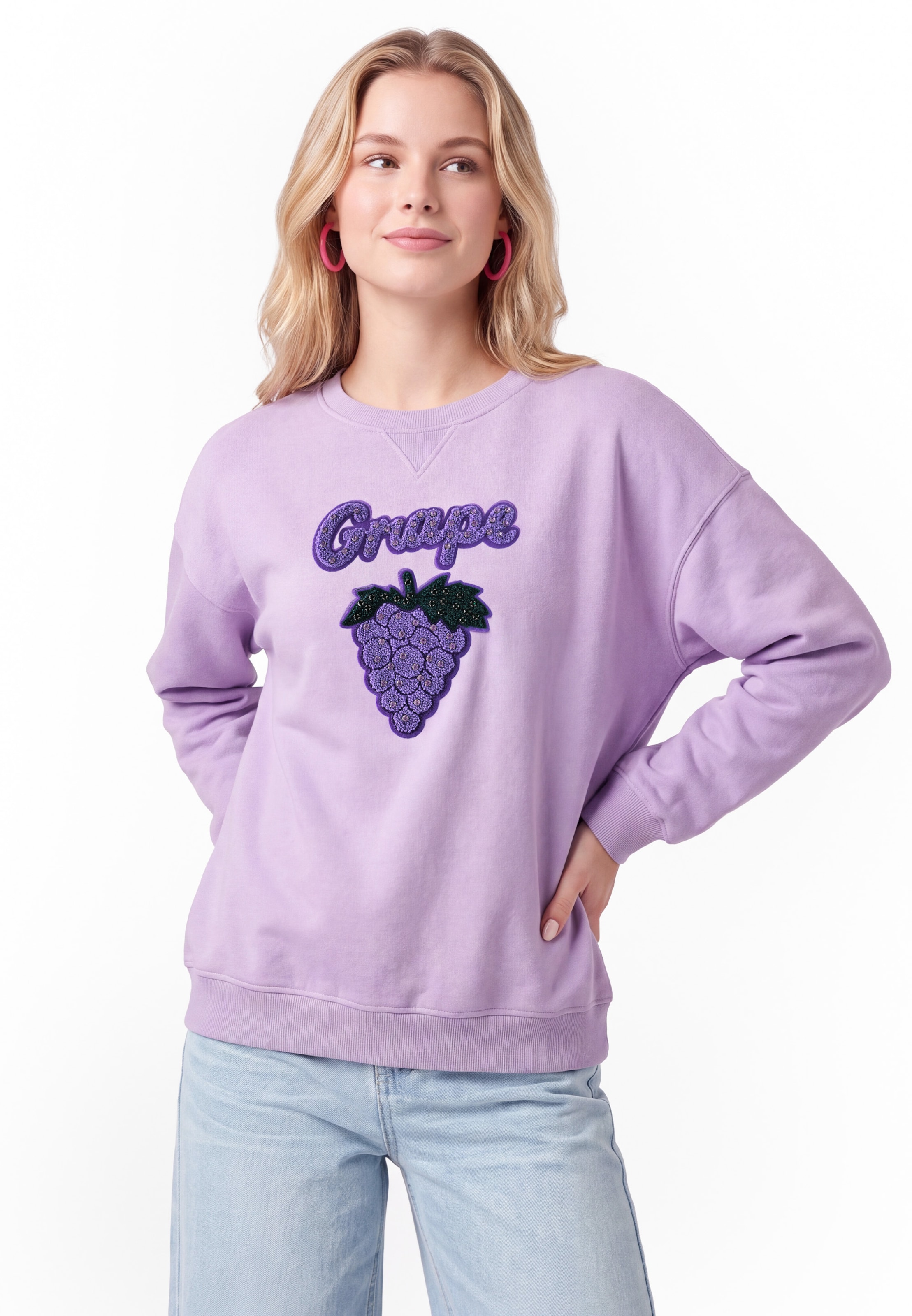 MYMO - Sweatshirt em roxo: frente