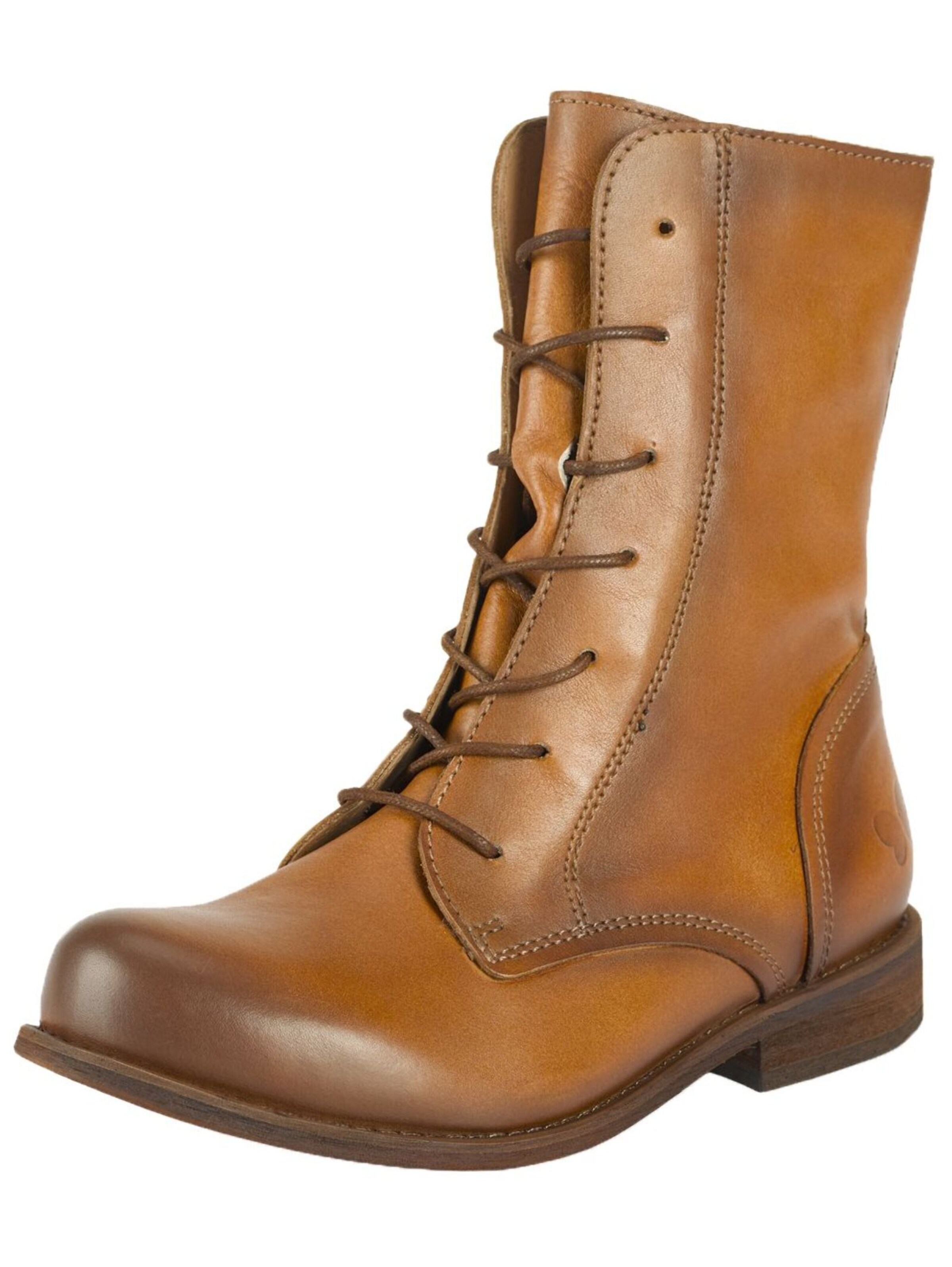 Felmini Wide Fit Schnürstiefelette 'W103' in Braun: Vorderseite