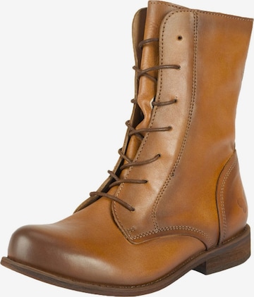 Felmini Wide Fit Schnürstiefelette 'W103' in Braun: Vorderseite