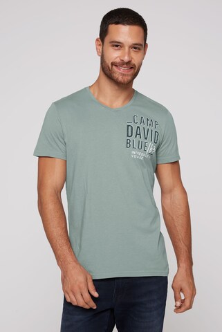 CAMP DAVID Shirt in Green: front