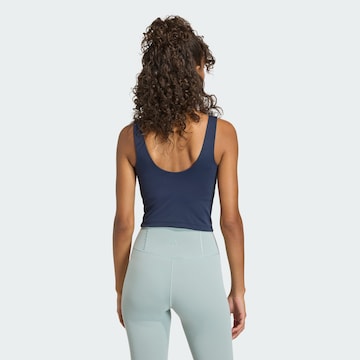 ADIDAS PERFORMANCE Korzetová Sportovní top 'Studio All Me' – modrá
