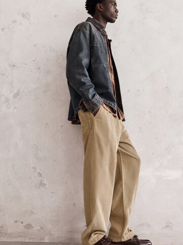 Pull&Bear Wide leg Pants in Beige