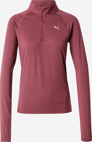 sarkans PUMA Sporta krekls 'Run Velocity Cloudspun': no priekšpuses