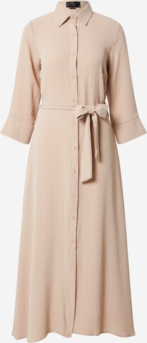 Robe-chemise AX Paris en beige : devant