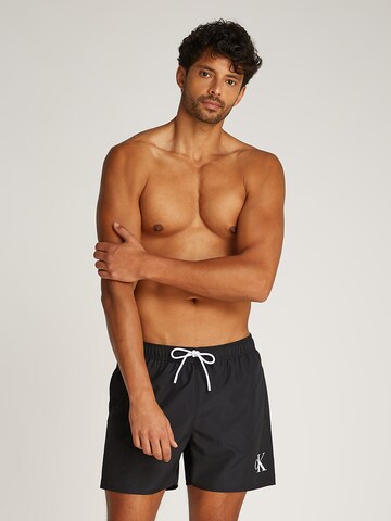 Calvin Klein Swimwear Swimming shorts in Black: front