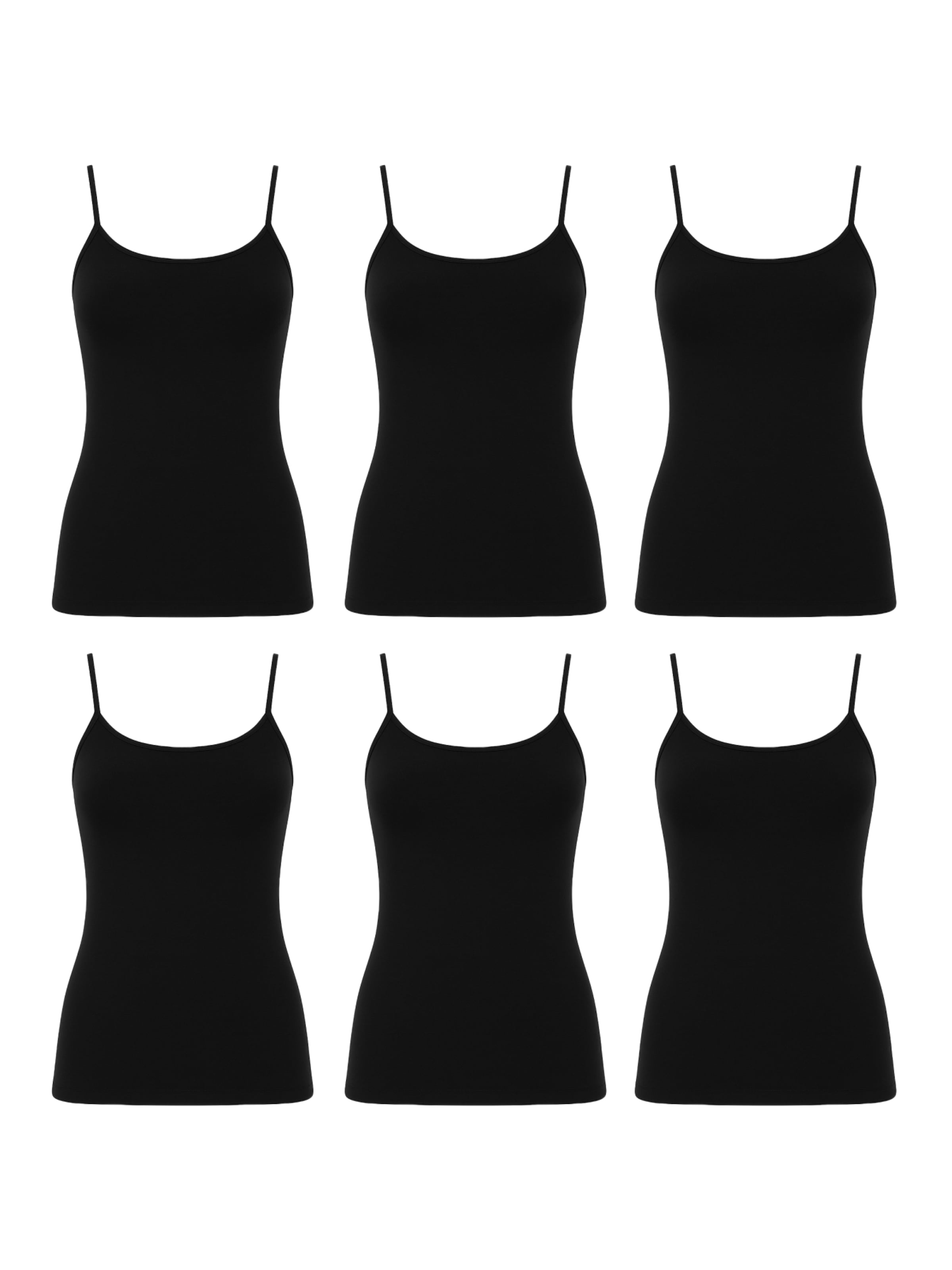 Erdem Onderhemd in Zwart: voorkant