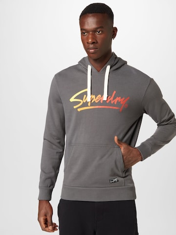 Sweat-shirt Superdry en gris : devant