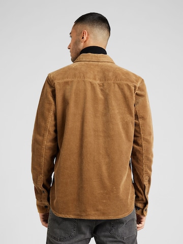 GARCIA Regular fit Button Up Shirt in Brown