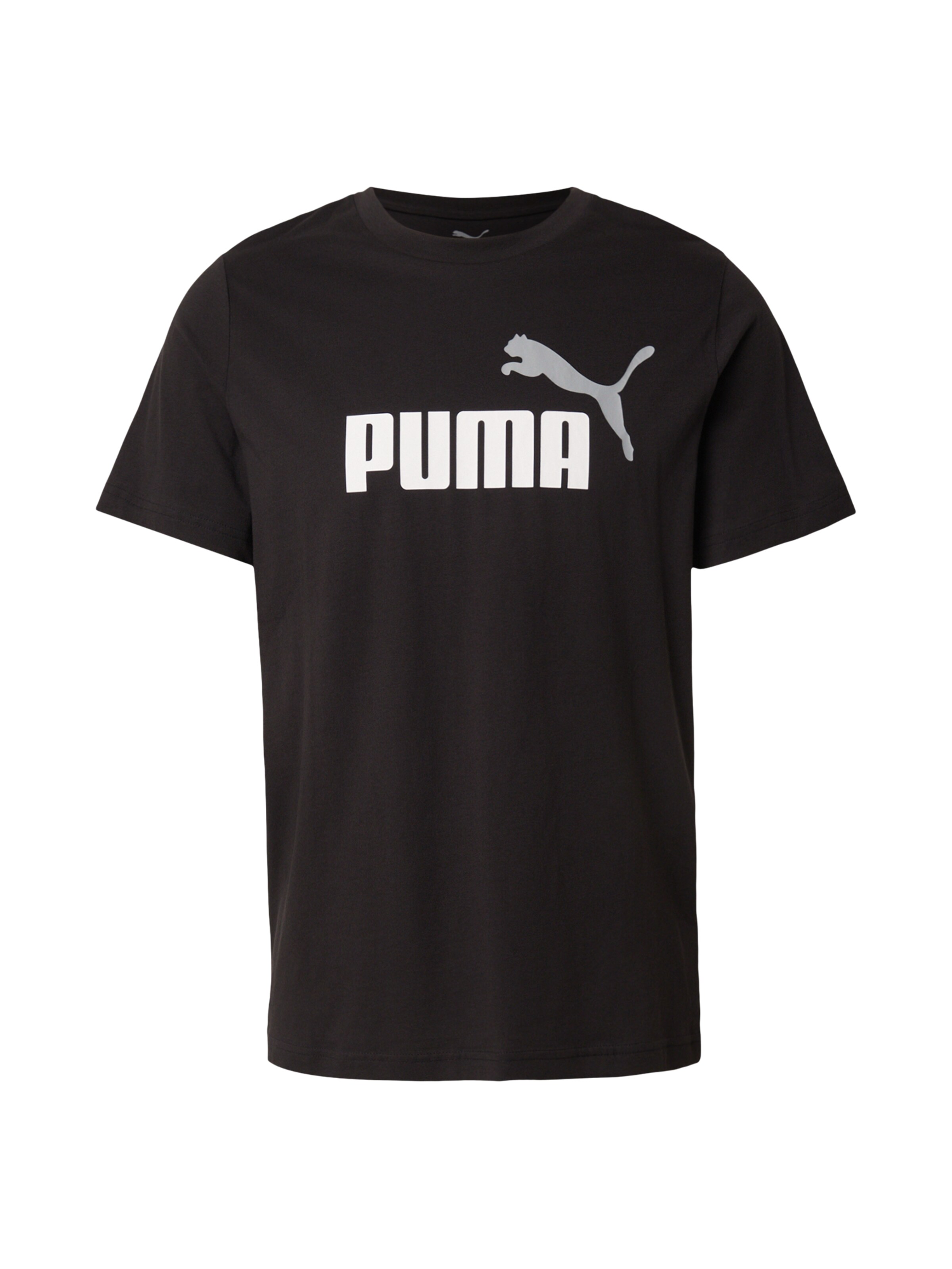 PUMA Performance Shirt 'Essentials No. 1' in Black: front