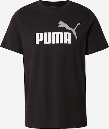 PUMA Performance Shirt 'Essentials No. 1' in Black: front