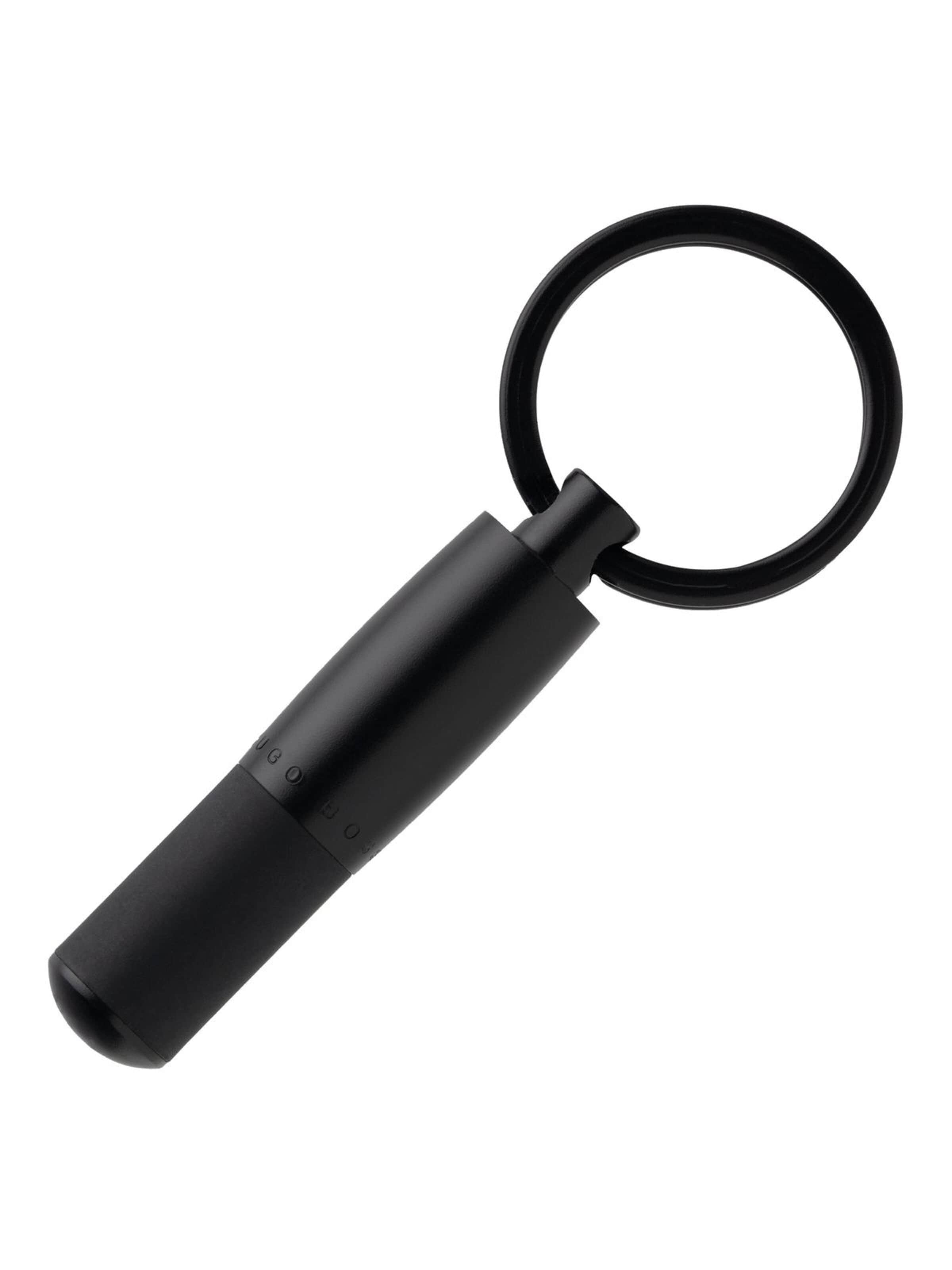 BOSS Key Ring in Black: front