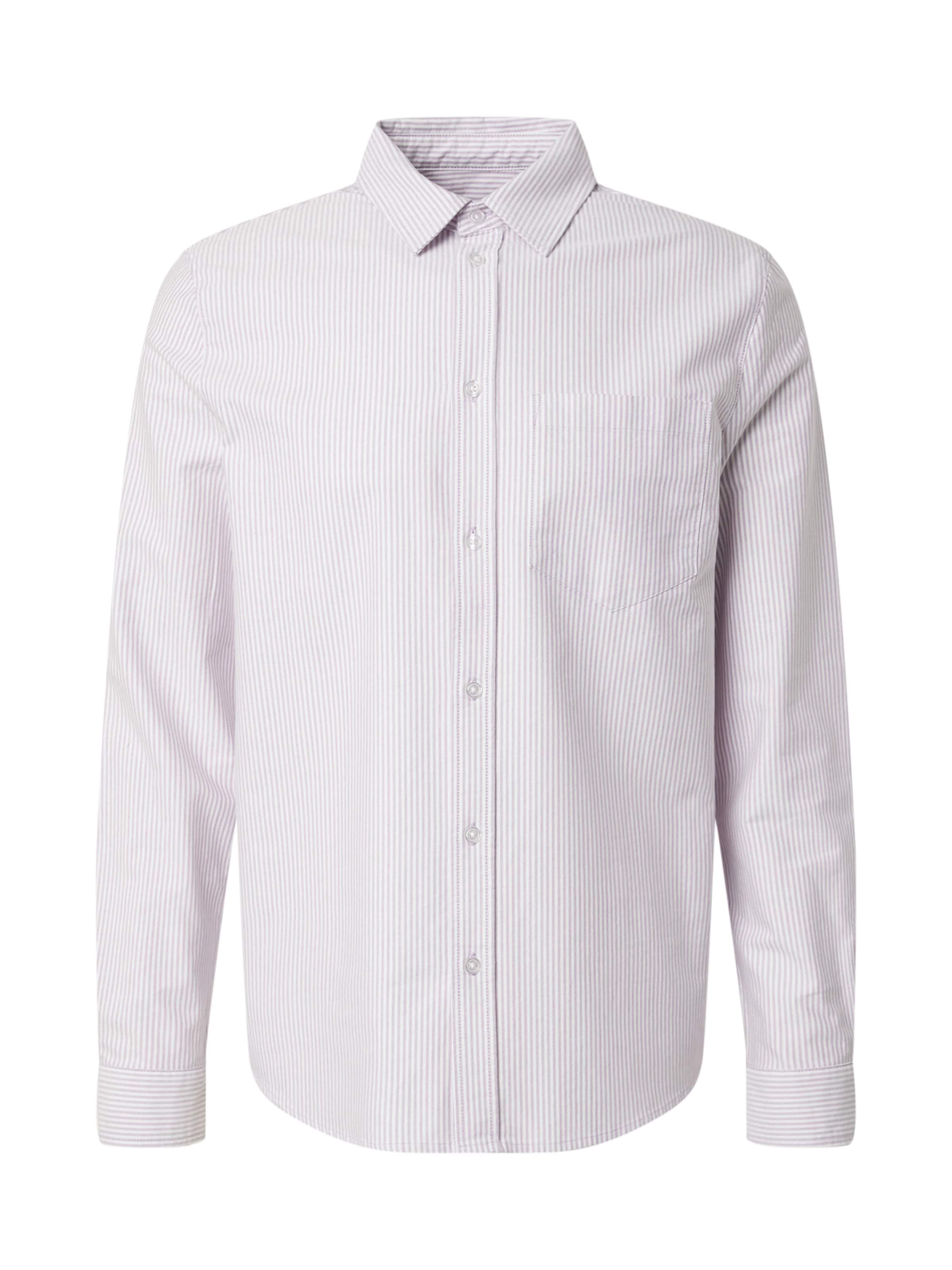 DAN FOX APPAREL Chemise 'Damon' en lilas / blanc, Vue avec produit