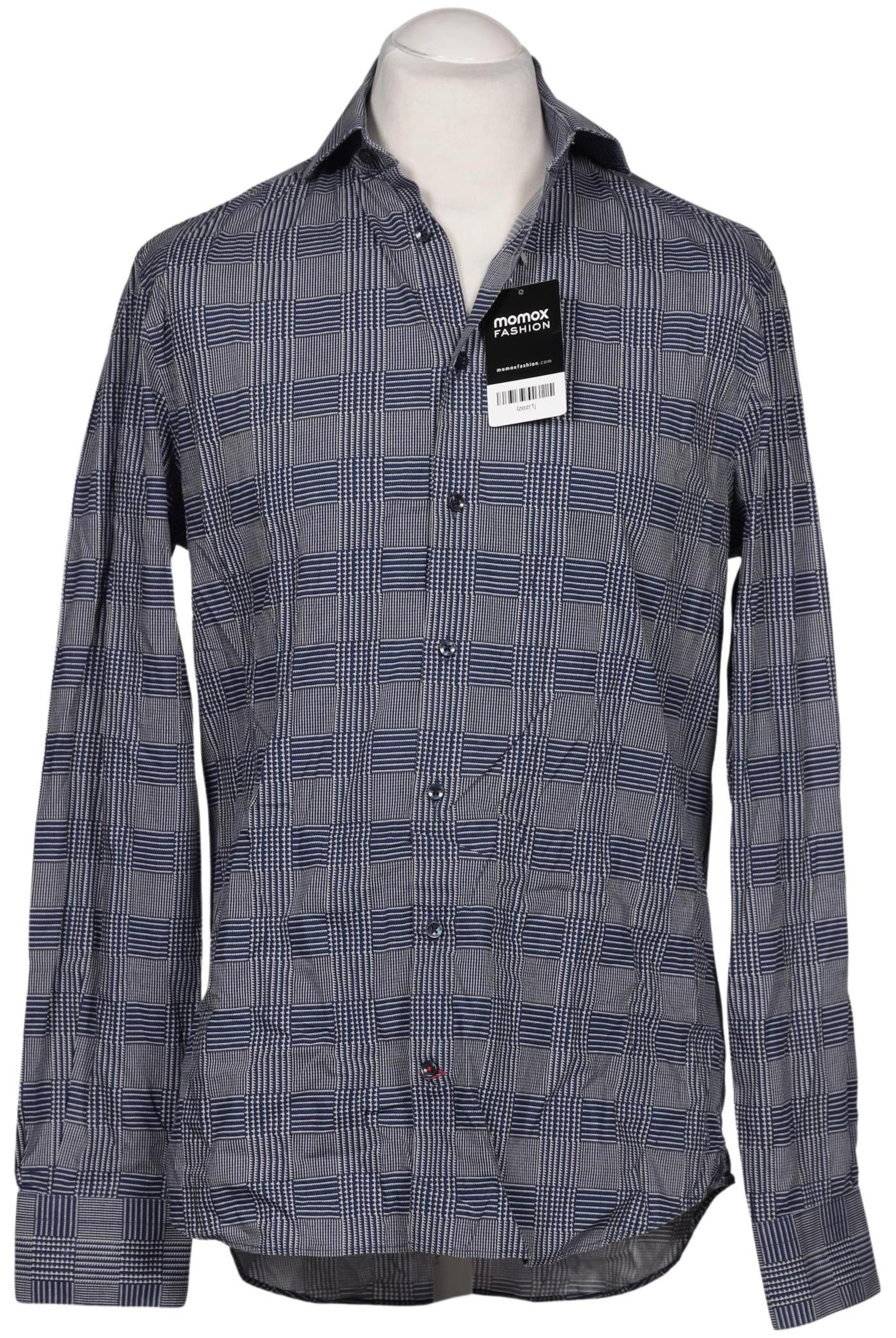 Tommy Hilfiger Tailored Button Up Shirt in L in Blue: front