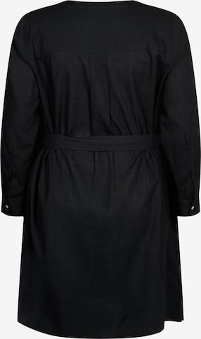 Zizzi Blusenkleid 'Vflex' in Schwarz