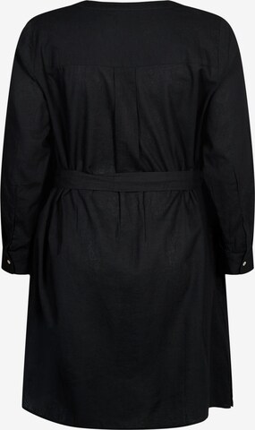 Zizzi - Vestido camisero 'Vflex' en negro