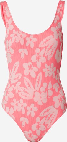 Bustier Maillot de bain Hurley en rose : devant