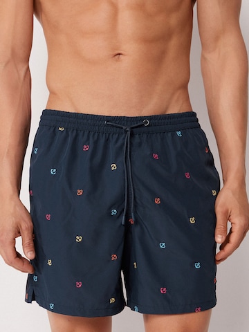 CALZEDONIA Regular Badeshorts in Blau: Vorderseite