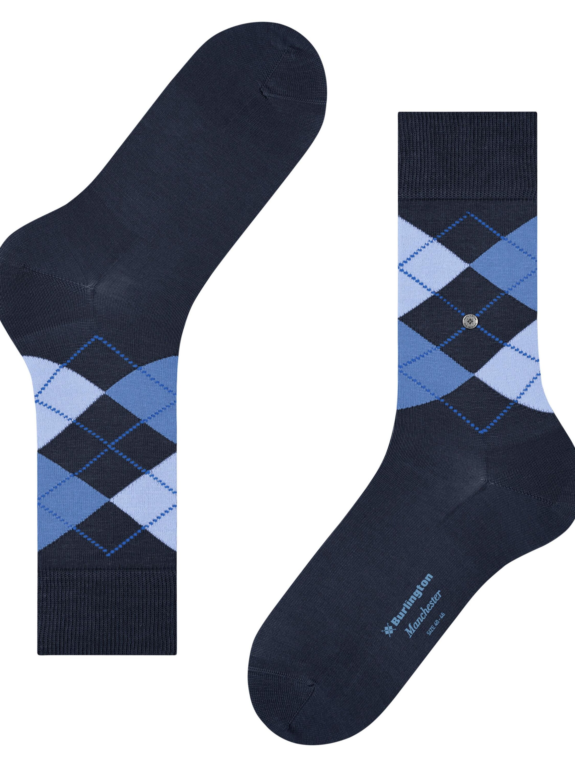 BURLINGTON Socks 'Manchester' in Blue