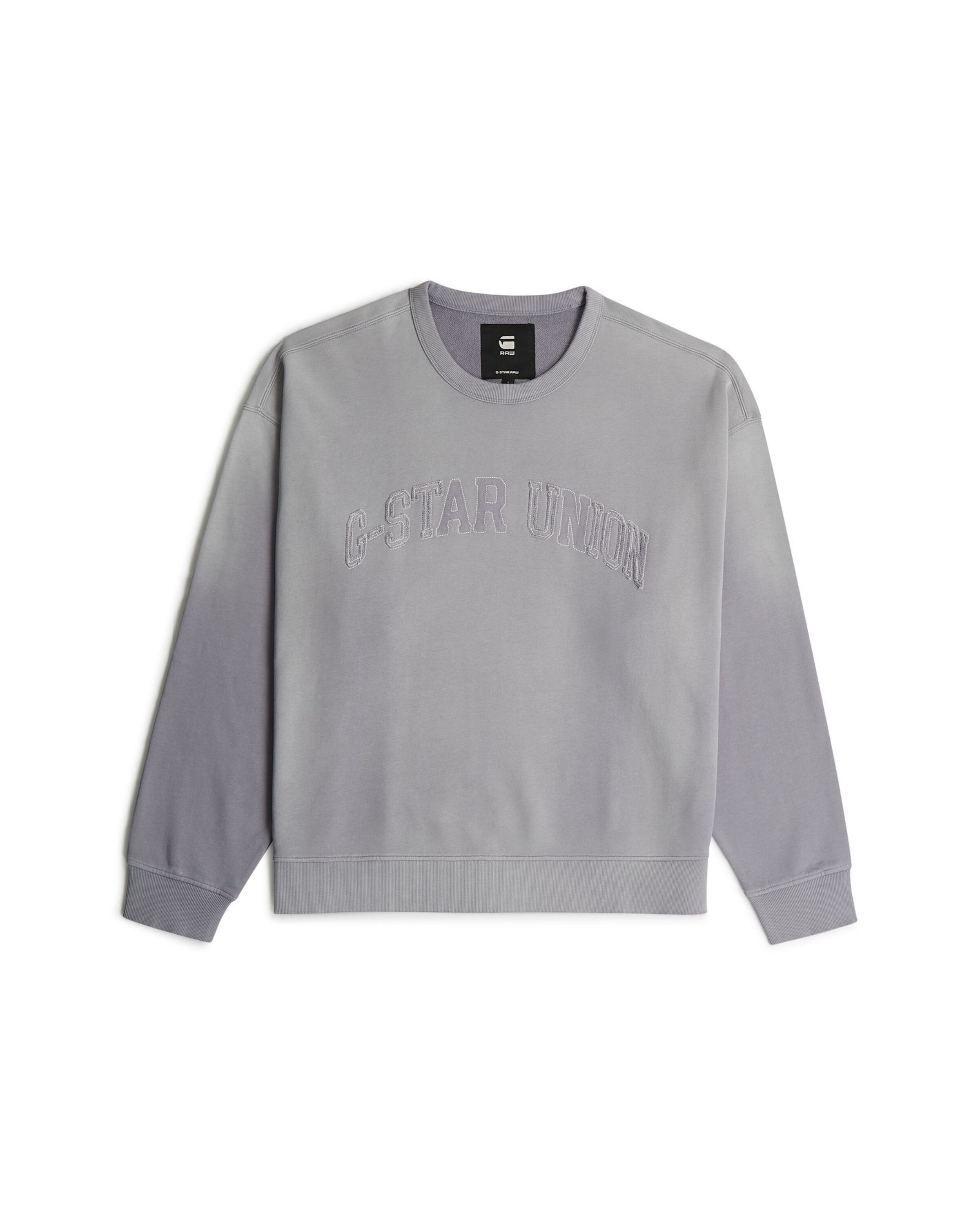 G-STAR Sweatshirt 'Sunfaded Applique Loose Sweater' in Grey, Item view