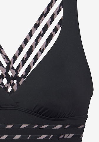 LASCANA Bustier Fürdőruhák - fekete