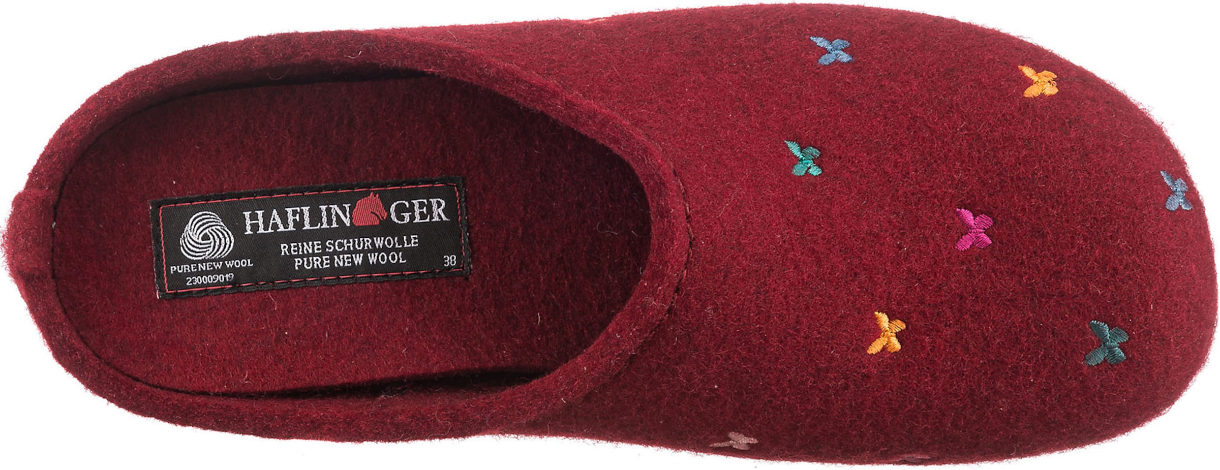 HAFLINGER Slipper 'Farfalline' in Red